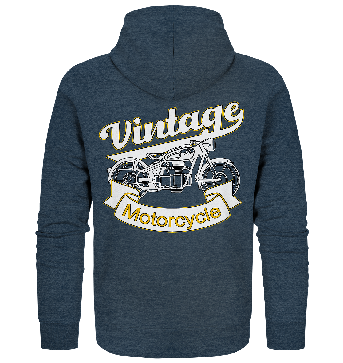 Vintage Motorcycle - Organic Zipper