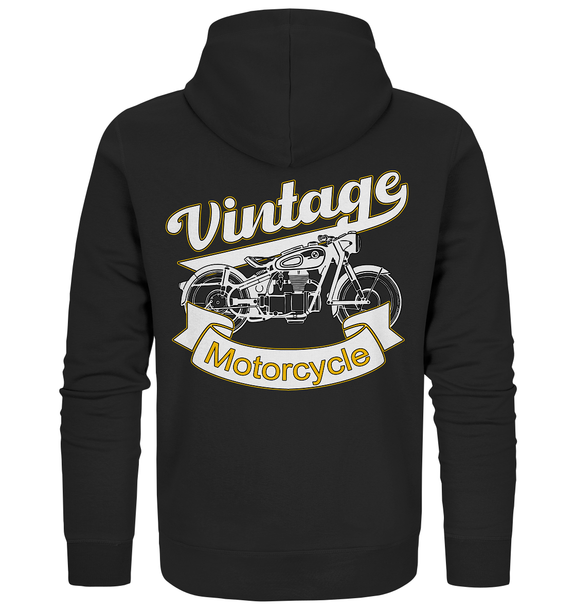 Vintage Motorcycle - Organic Zipper