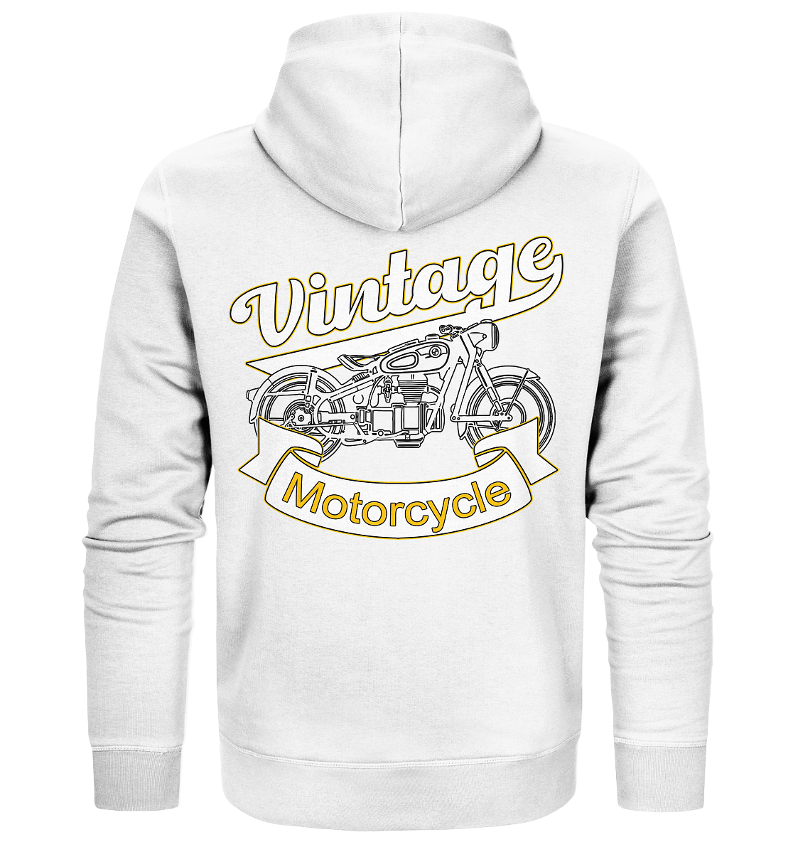Vintage Motorcycle - Organic Zipper