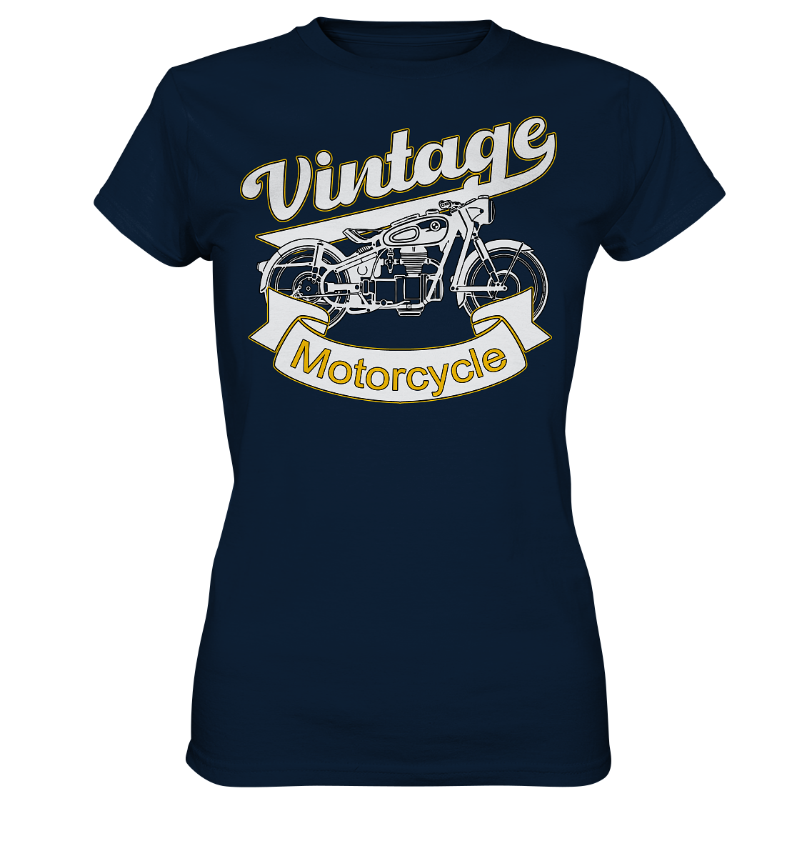 Vintage Motorcycle - Ladies Premium Shirt