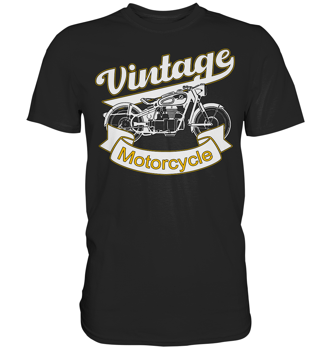 Vintage Motorcycle - Premium Shirt