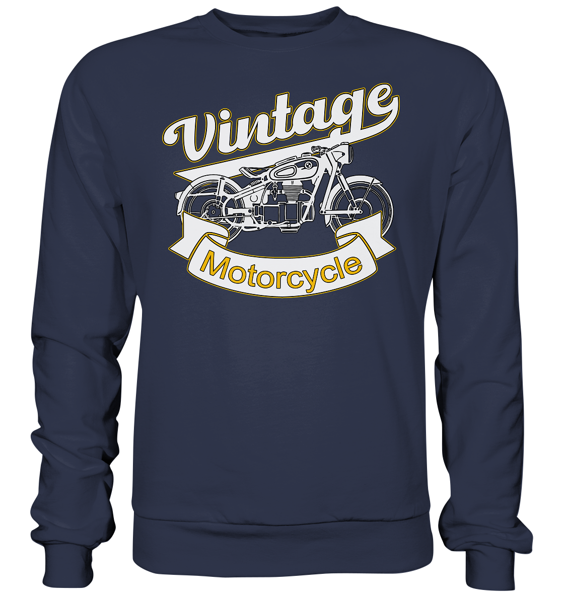 Vintage Motorcycle - Premium Sweatshirt