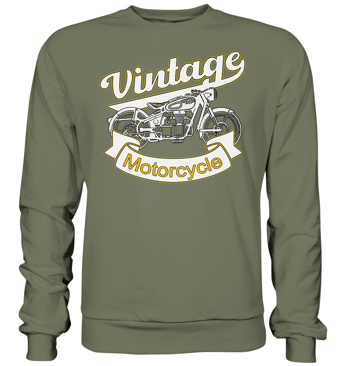 Vintage Motorcycle - Premium Sweatshirt