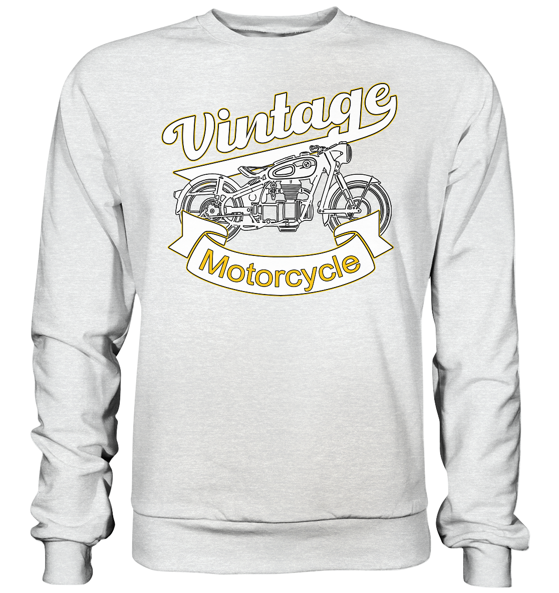 Vintage Motorcycle - Premium Sweatshirt