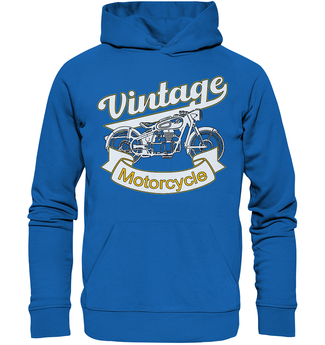 Vintage Motorcycle - Premium Unisex Hoodie
