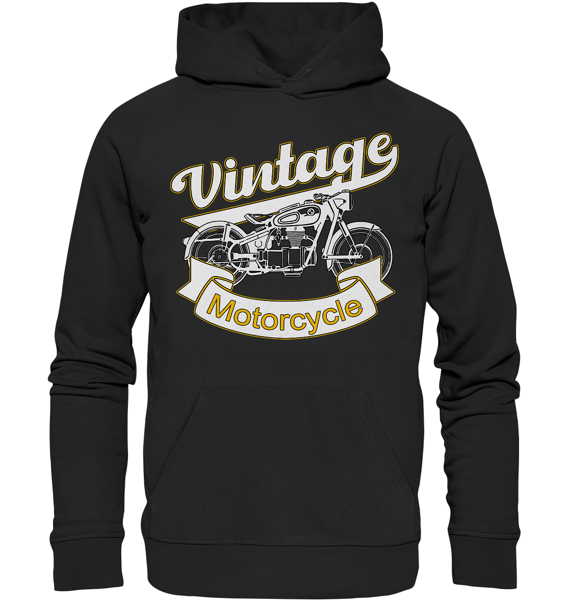 Vintage Motorcycle - Premium Unisex Hoodie