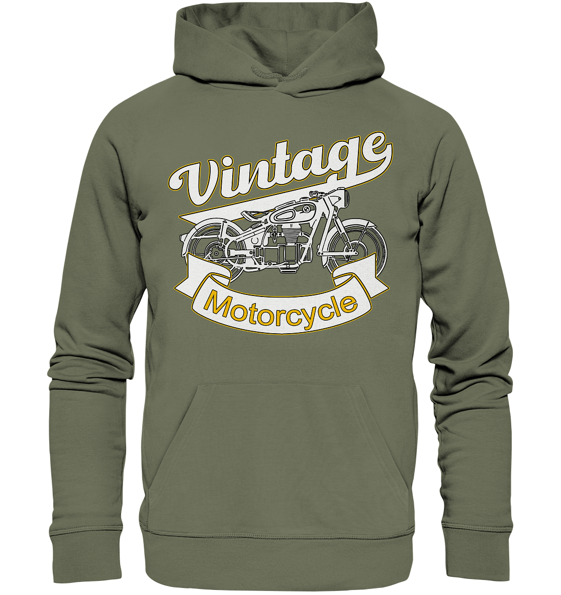 Vintage Motorcycle - Premium Unisex Hoodie