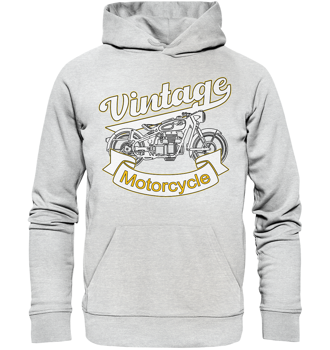 Vintage Motorcycle - Premium Unisex Hoodie