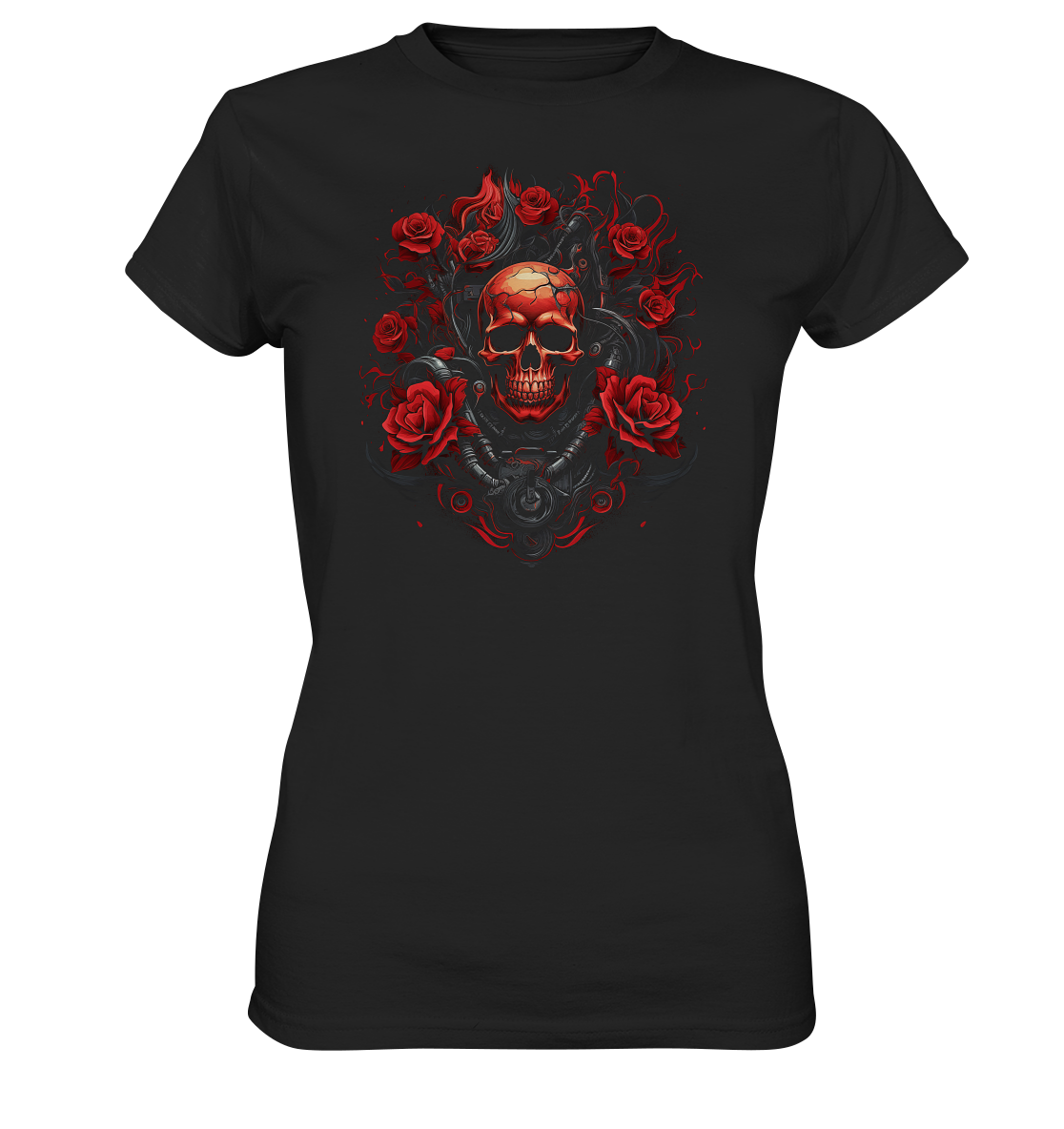 Skull n' Roses - Ladies Premium Shirt