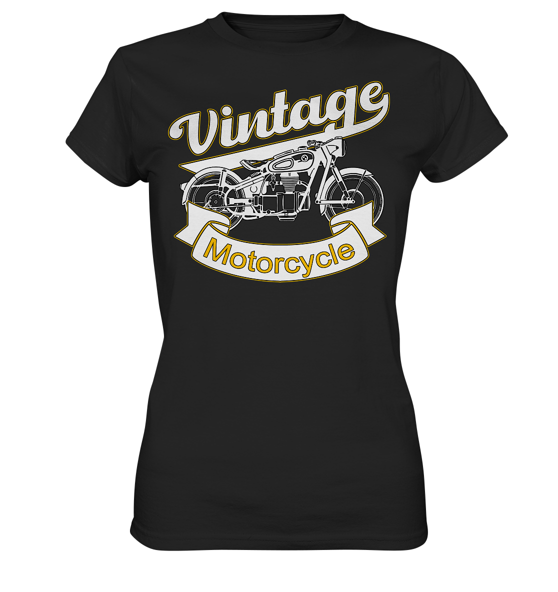 Vintage Motorcycle - Ladies Premium Shirt