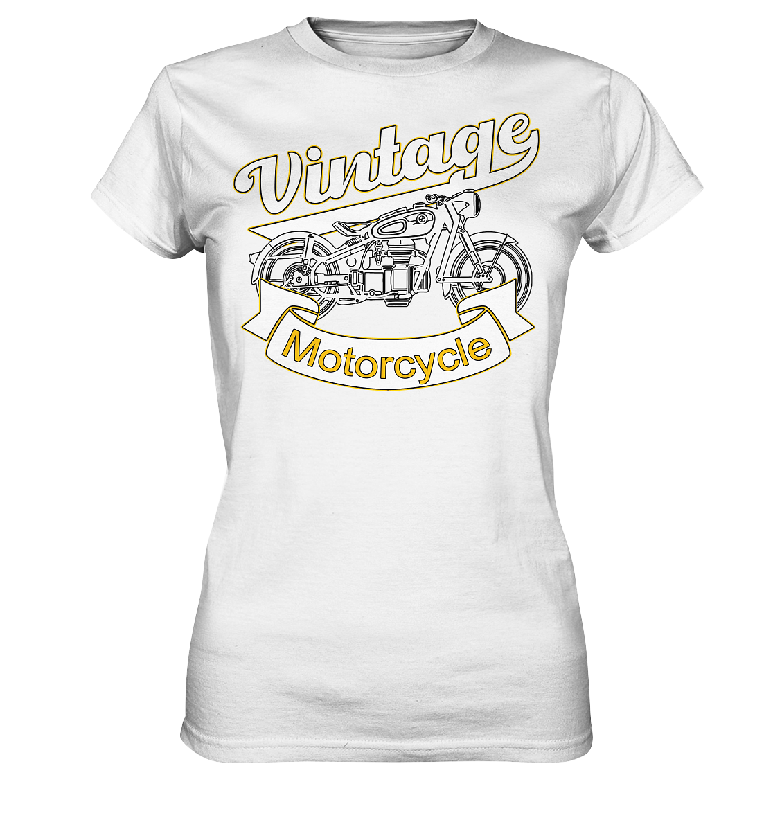 Vintage Motorcycle - Ladies Premium Shirt