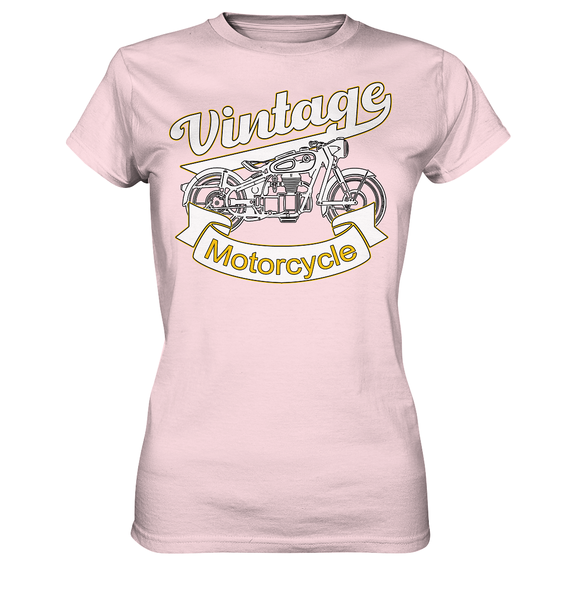Vintage Motorcycle - Ladies Premium Shirt