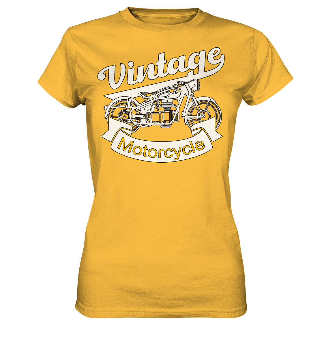 Vintage Motorcycle - Ladies Premium Shirt