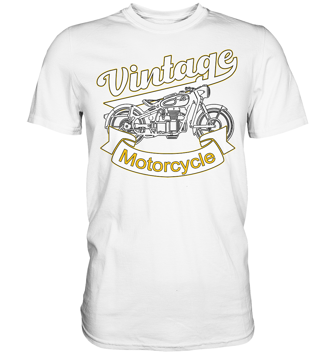 Vintage Motorcycle - Premium Shirt