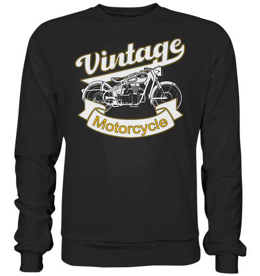 Vintage Motorcycle - Premium Sweatshirt