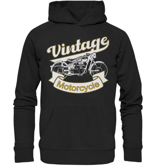 Vintage Motorcycle - Premium Unisex Hoodie